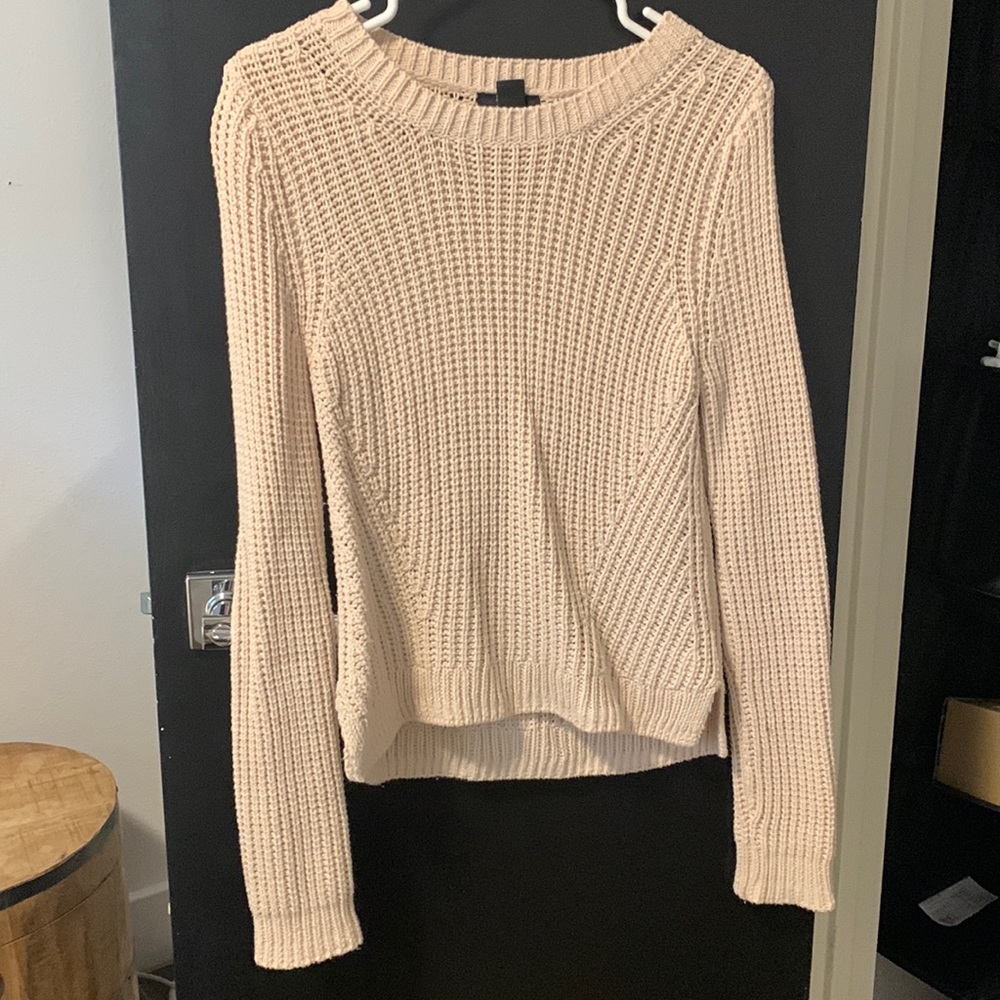 Cream colored knit sweater